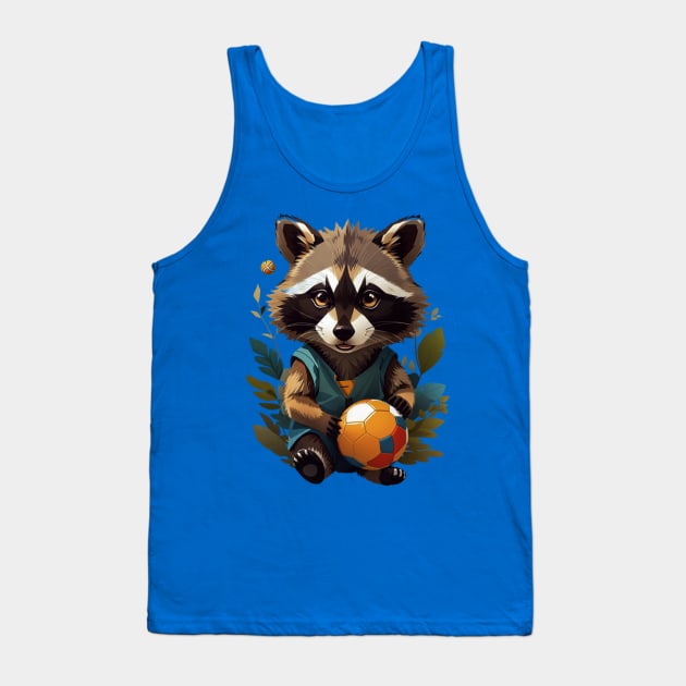 racoon natural art ilustrator Tank Top by Ardins